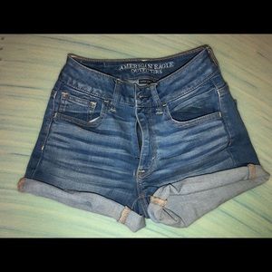 American eagle, high waisted super stretch shorts